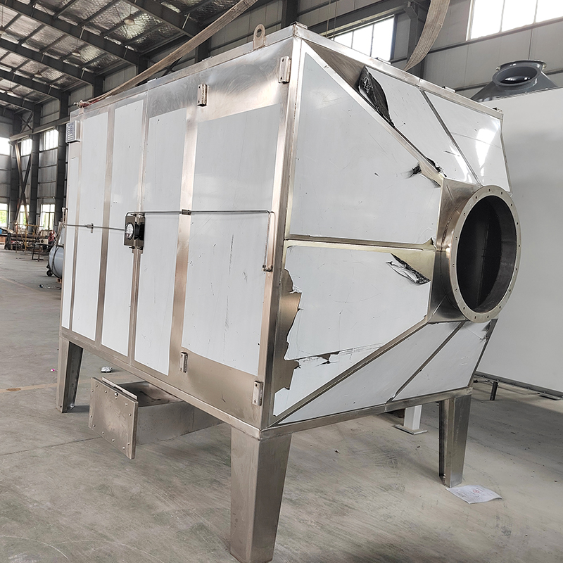 Top loading and side unloading structure 304 stainless steel activated carbon adsorption box