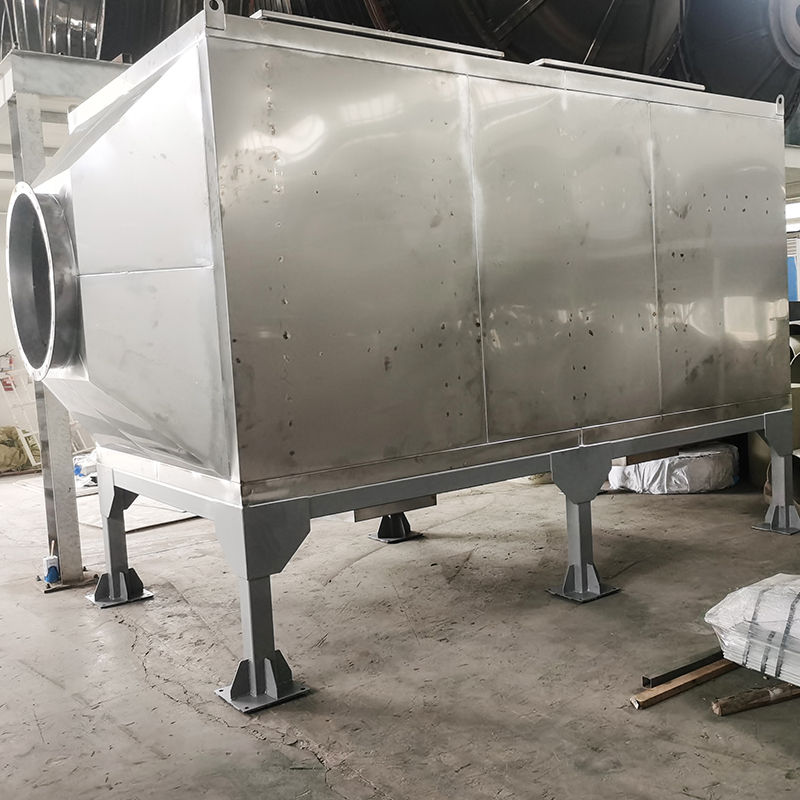 Top loading and side unloading structure 304 stainless steel activated carbon adsorption box