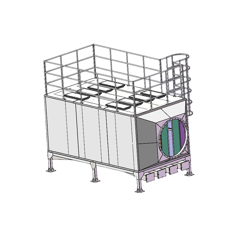 Top loading and side unloading structure 304 stainless steel activated carbon adsorption box
