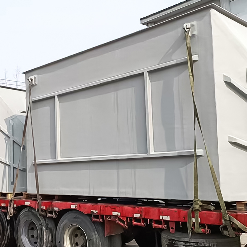 FRP horizontal scrubber tower