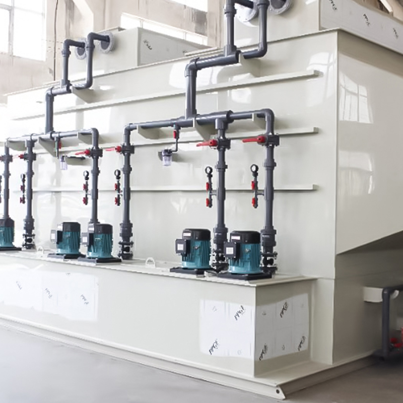 PP horizontal scrubber tower