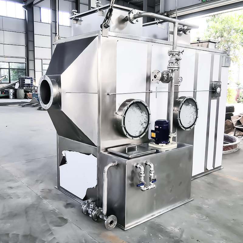 304 stainless steel horizontal scrubber tower