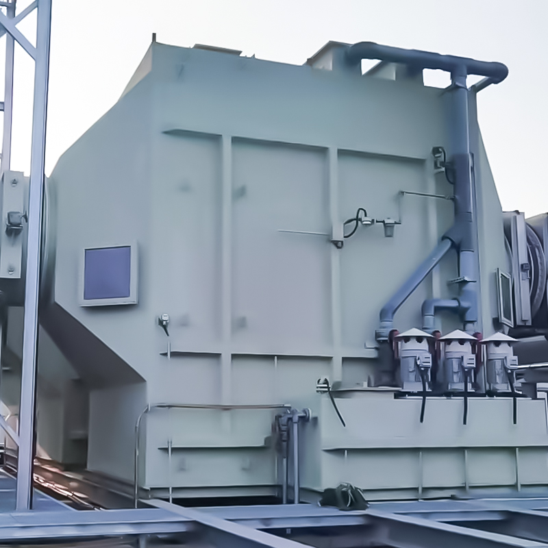 FRP horizontal scrubber tower