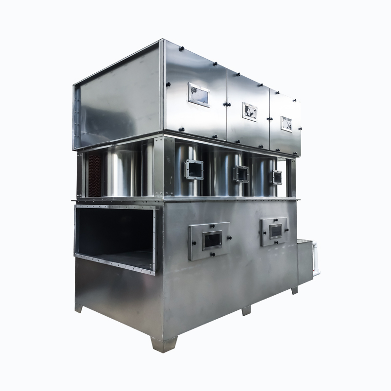 Hybrid cyclone spray tower