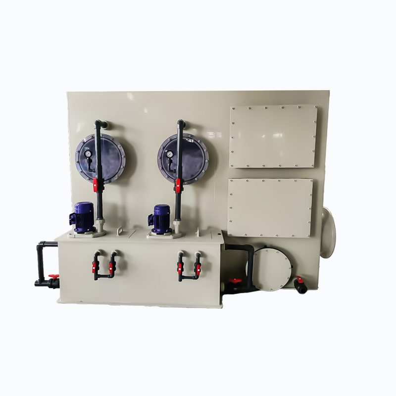 PP horizontal scrubber tower