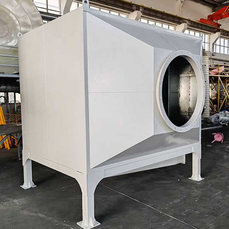 Top loading and bottom side loading carbon steel activated carbon adsorption box